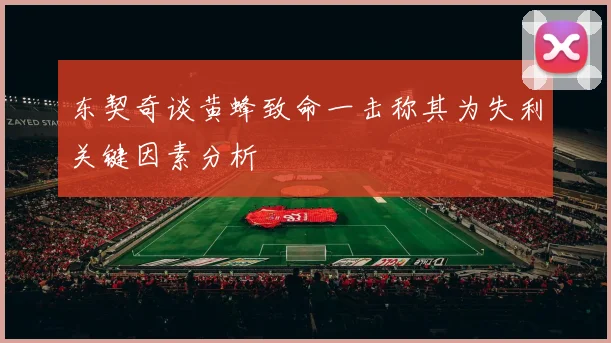 东契奇谈黄蜂致命一击称其为失利关键因素分析